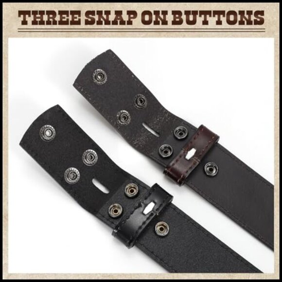 Second Layer Leather Western Belt 2 Pack Without Buckle main image 4